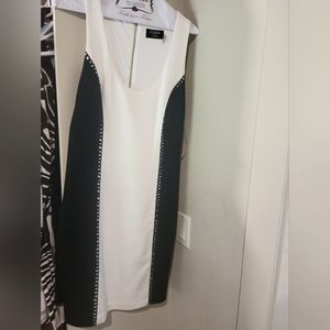 Guess Black & White Slip Dress